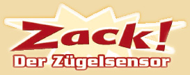 Zack - der Zügelsensor (Logo)